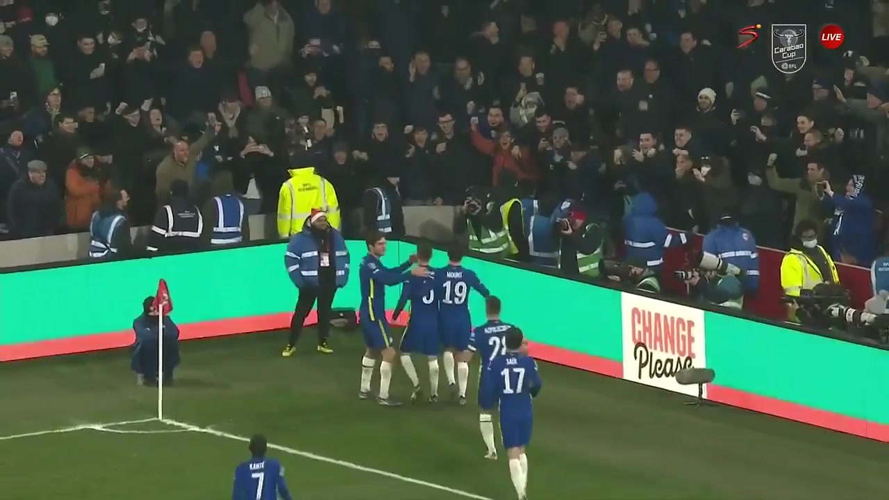 ENG LC Brentford Vs Chelsea 85 phút Vào, ghi bàn 0:2