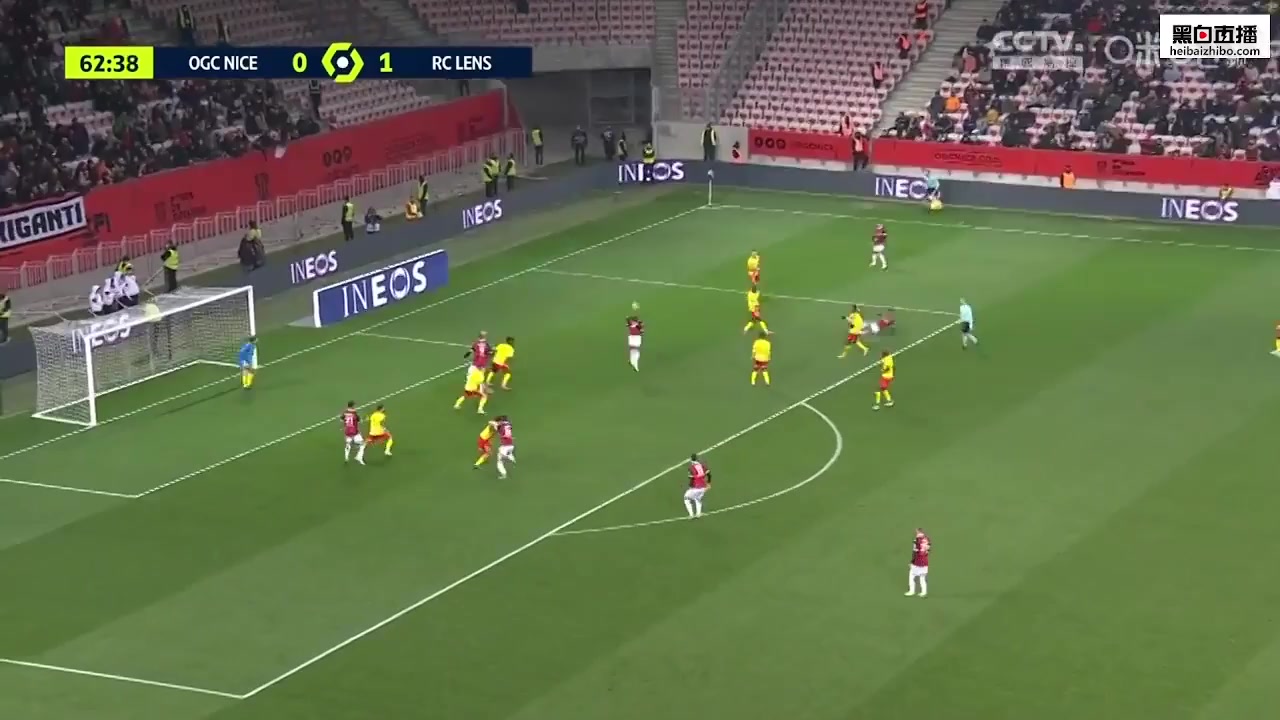 Ligue1 Nice Vs Lens 63 phút Vào, ghi bàn 1:1