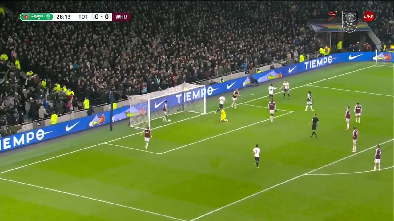 ENG LC Tottenham Hotspur Vs West Ham United 27 ทำประตู Steven Bergwijn ประตู, ทำคะแนน 1:0