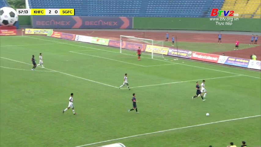 球会友谊 庆和 Vs 西贡FC 57分Tr?n Lê Duy进球,比分2:0