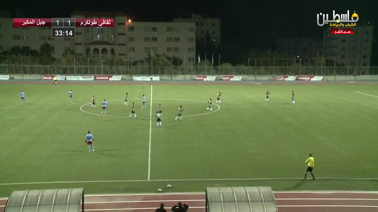 323 Thaqafi Tulkarm Vs Jabal Al Mukaber 33 skor gol , skor 1:1