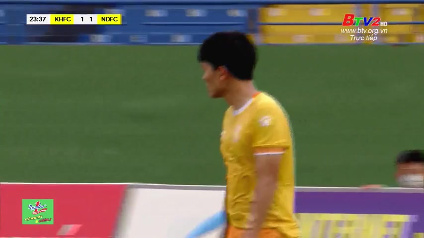 INT CF Khatoco Khanh Hoa Vs Nam Dinh FC 23 ทำประตู  ประตู, ทำคะแนน 1:1