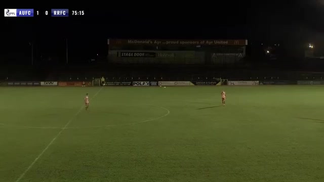SCO CH Ayr United Vs Raith Rovers Mark McKenzie Goal in 75 min, Score 2:0