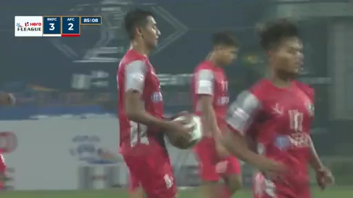 IND D1 Real Kashmir Vs Aizawl FC Ramhlunchhunga Goal in 85 min, Score 3:2