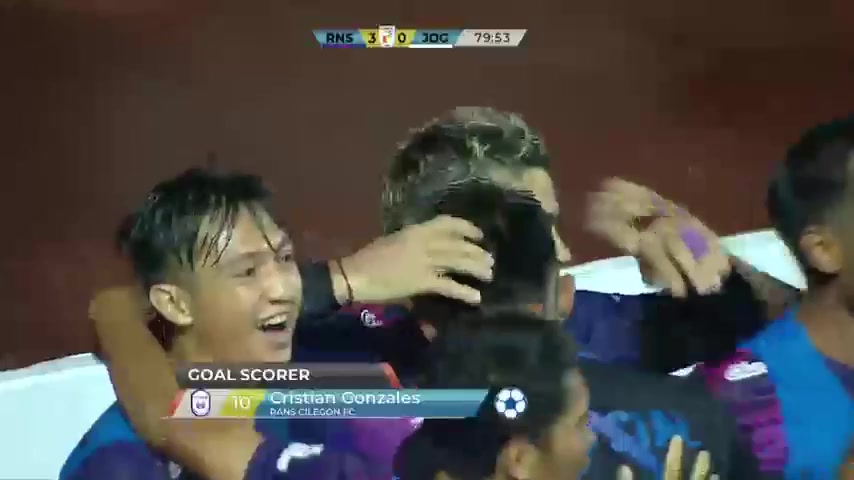 IDN D1 Rans Nusantara FC Vs PSIM Yogyakarta Cristian Gonzáles Goal in 81 min, Score 3:0