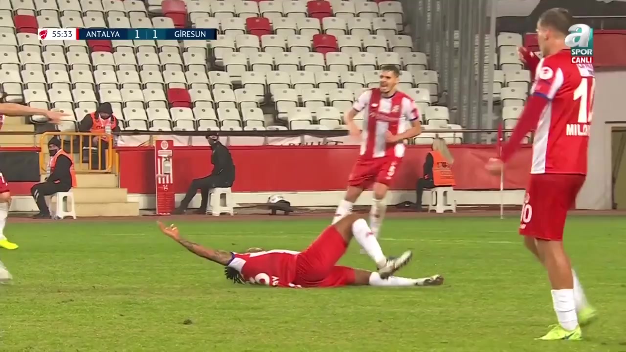 TUR Cup Antalyaspor Vs Giresunspor Mehmet Umut Nayir Goal in 55 min, Score 1:1