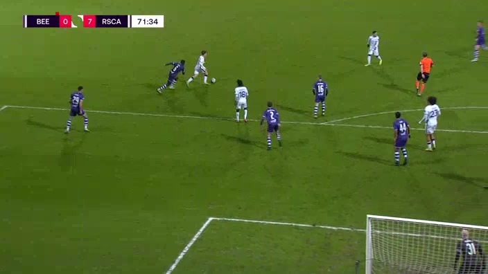 BEL D1 Beerschot Wilrijk Vs Anderlecht  Goal in 71 min, Score 0:7