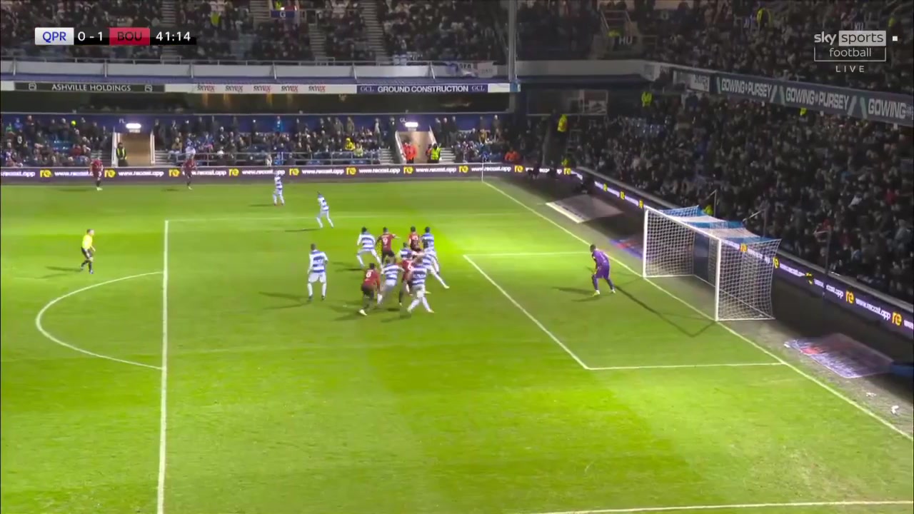 ENG LCH Queens Park Rangers (QPR) Vs Bournemouth AFC 41 ทำประตู Dominic Solanke ประตู, ทำคะแนน 0:1