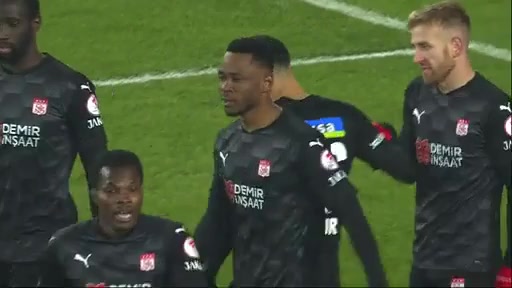 TUR Cup Sivasspor Vs Ankaragucu Leke James Goal in 56 min, Score 2:0