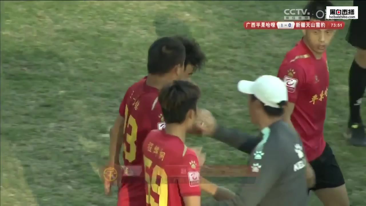 CHA D1 Guangxi Pingguo Haliao Vs Xinjiang Tianshan Leopard 74 ทำประตู Zhao Haichao ประตู, ทำคะแนน 1:0