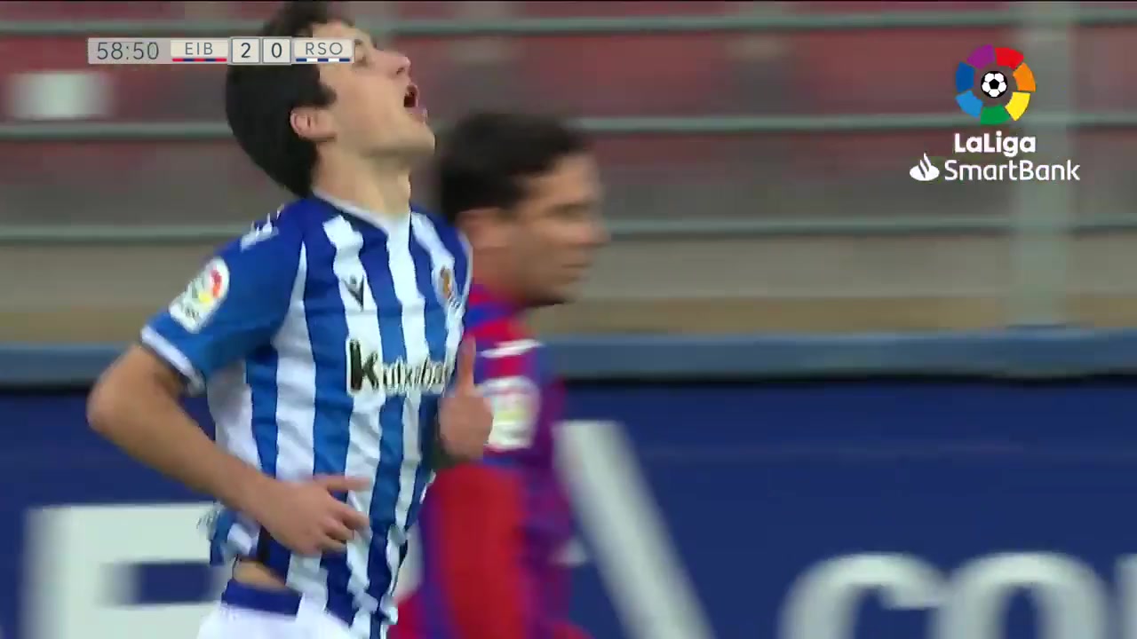 SPA D2 Eibar Vs Real Sociedad B Jon Magunazelaia Argoitia Goal in 58 min, Score 2:1