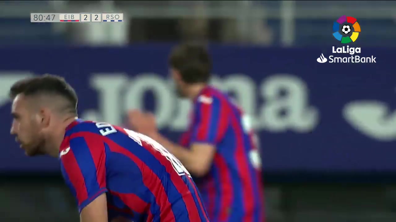 SPA D2 Eibar Vs Real Sociedad B Jeremy Blasco Goal in 80 min, Score 2:2