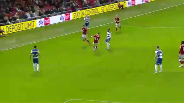 ENG LCH Bristol City Vs Queens Park Rangers (QPR) 2 ทำประตู Alex Scott ประตู, ทำคะแนน 1:0