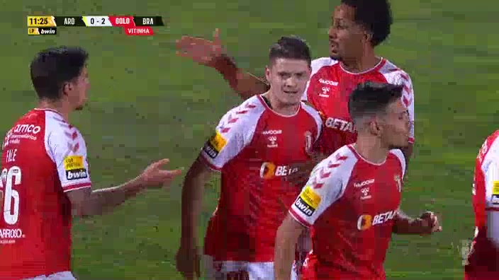 POR D1 FC Arouca Vs Sporting Braga 11 phút Vitor OliveiraVào, ghi bàn 0:2