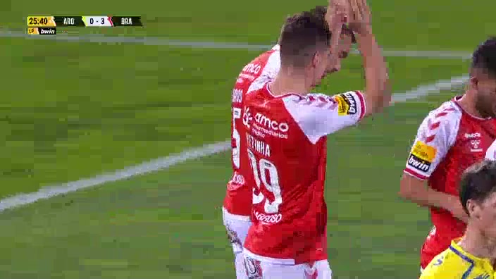 POR D1 FC Arouca Vs Sporting Braga 24 phút Vitor OliveiraVào, ghi bàn 0:3