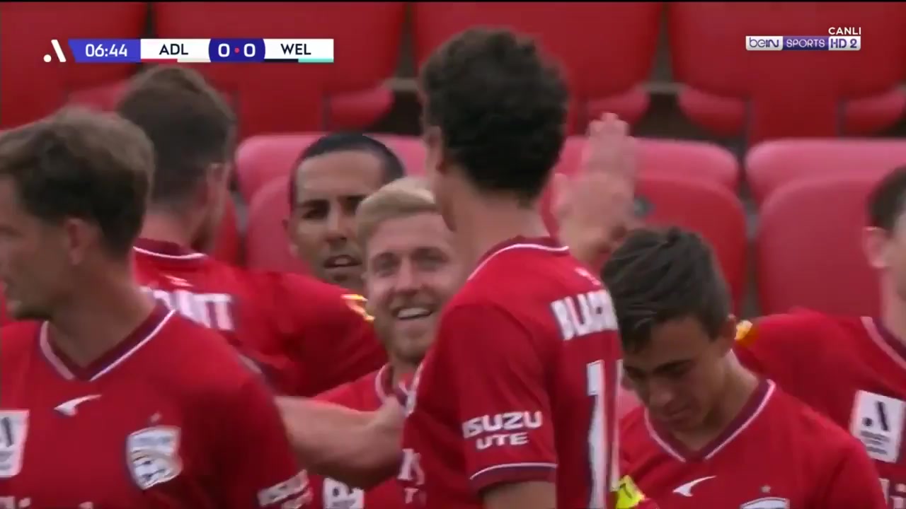 AUS D1 Adelaide United Vs Wellington Phoenix 5 phút George BlackwoodVào, ghi bàn 1:0