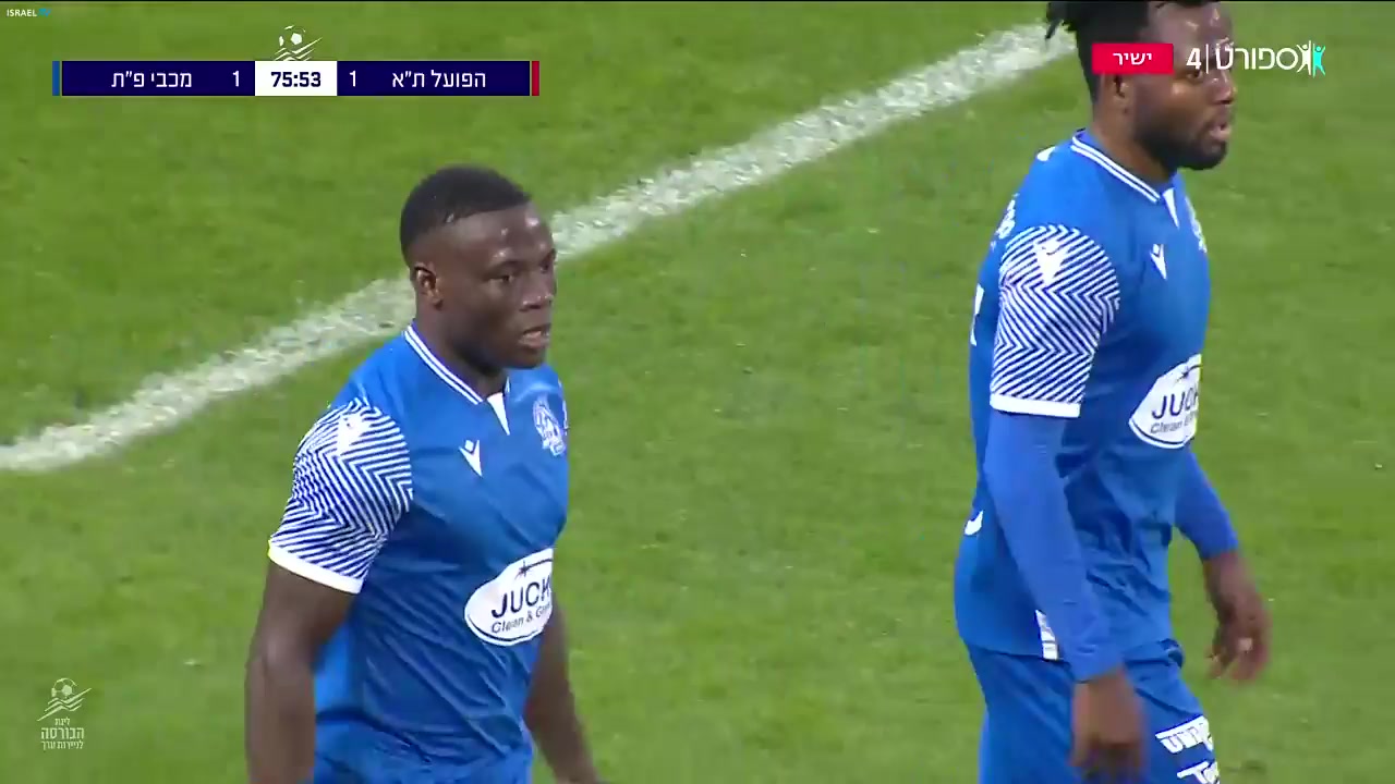 ISR D1 Hapoel Tel Aviv Vs Maccabi Petah Tikva FC Lameck Banda Goal in 75 min, Score 1:1