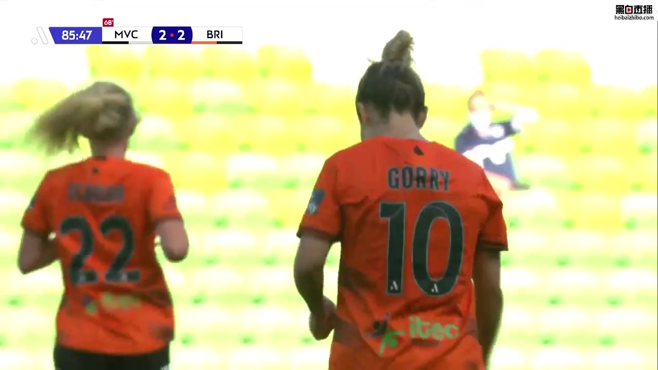 AUS WAL Melbourne Victory (w) Vs Brisbane Roar (w) Gorry Goal in 85 min, Score 2:2