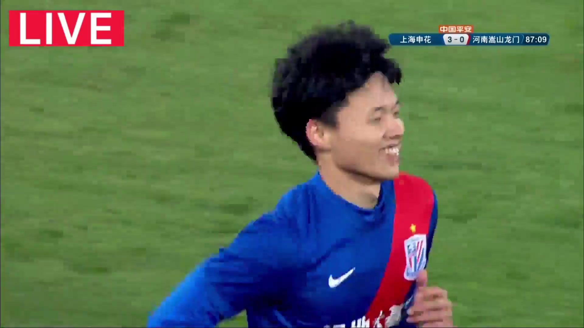 CHA CSL Shanghai Shenhua Vs Henan Songshan Longmen 87 ทำประตู Wang Haijian ประตู, ทำคะแนน 3:0