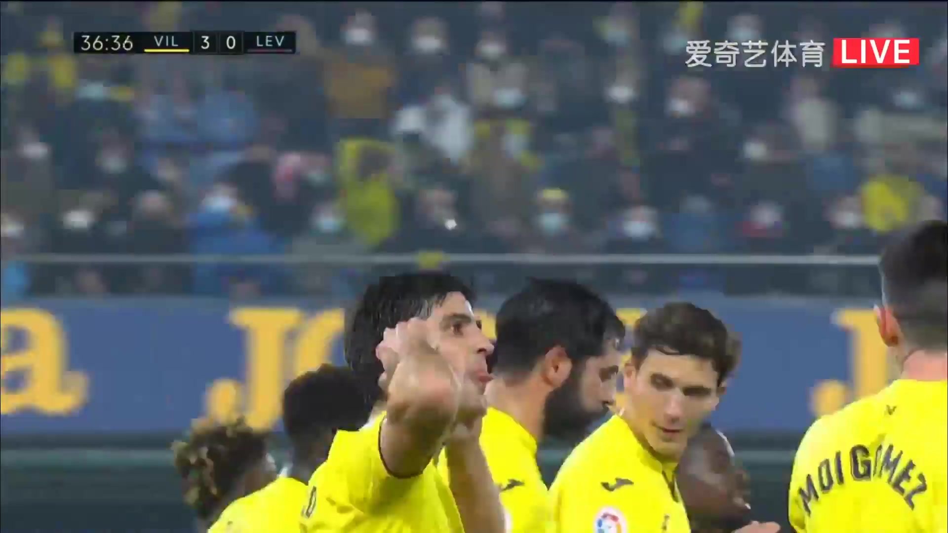 Laliga1 Villarreal Vs Levante 35 phút Gerard Moreno BalagueroVào, ghi bàn 3:0