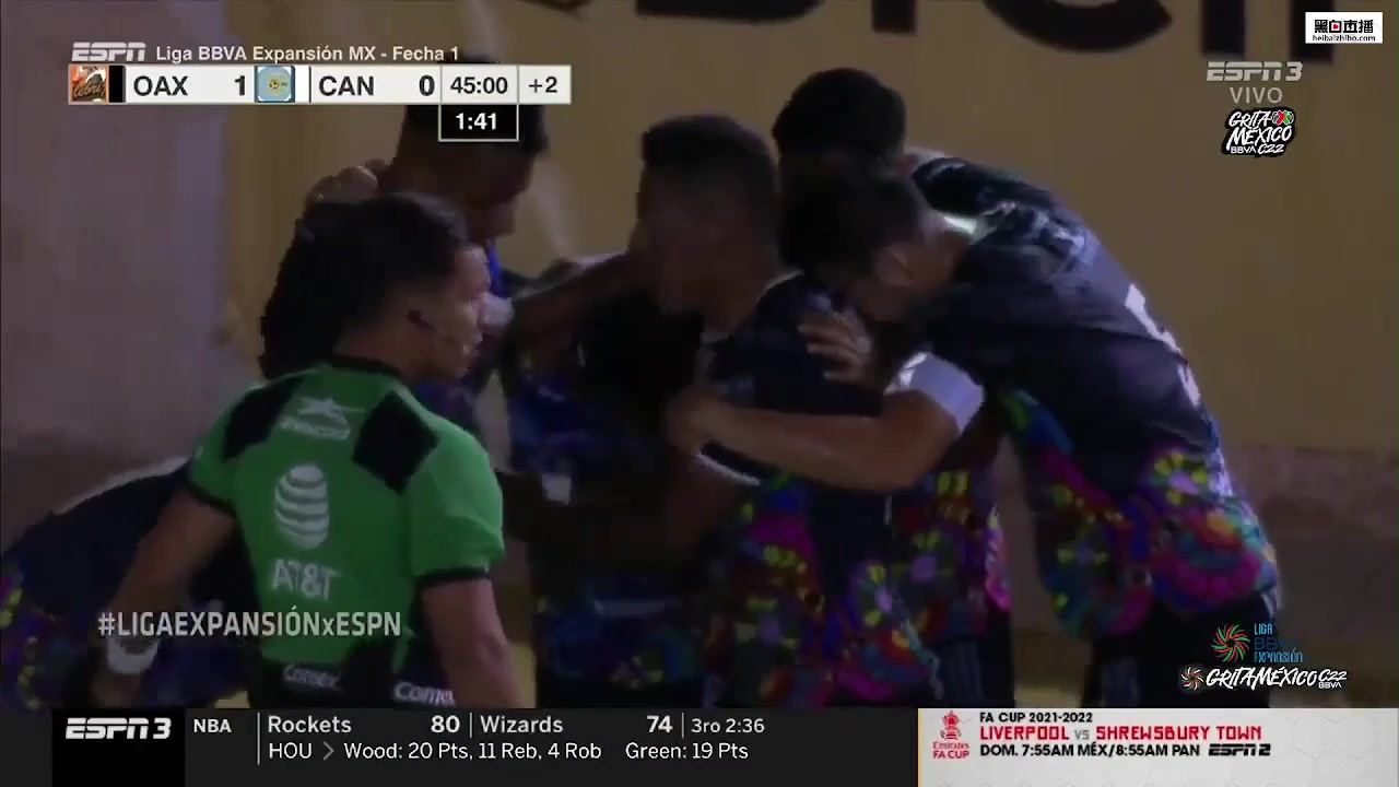 MEX D2 Alebrijes de Oaxaca Vs Cancun FC Miguel Vallejo Goal in 45+ min, Score 2:0