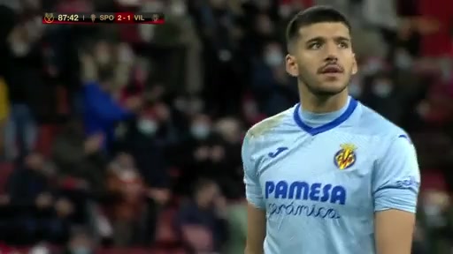 81 Sporting Gijon Vs Villarreal 87 skor gol Bogdan Milovanov, skor 2:1