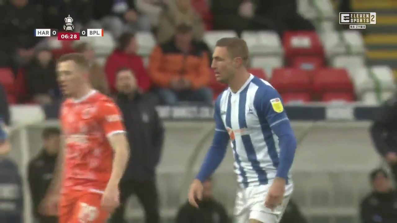 ENG FAC Hartlepool United Vs Blackpool Keshi Anderson Goal in 7 min, Score 0:1