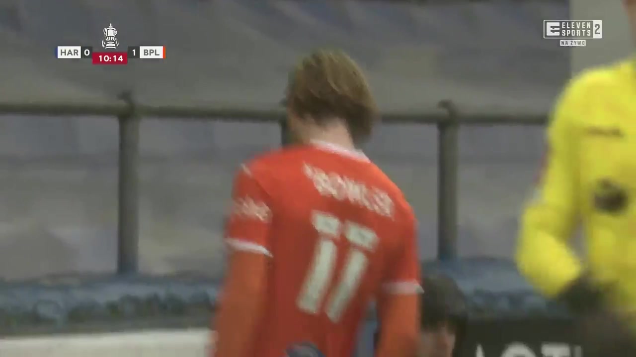 ENG FAC Hartlepool United Vs Blackpool  Goal in 11 min, Score 0:2