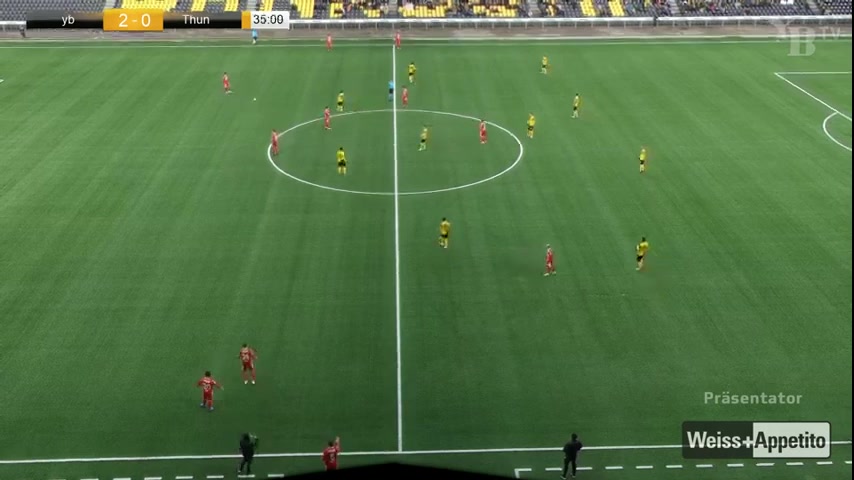 INT CF Young Boys Vs Thun  Goal in 34 min, Score 2:0