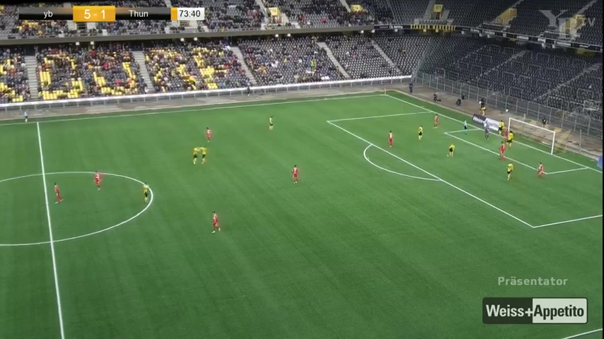 INT CF Young Boys Vs Thun  Goal in 73 min, Score 6:1