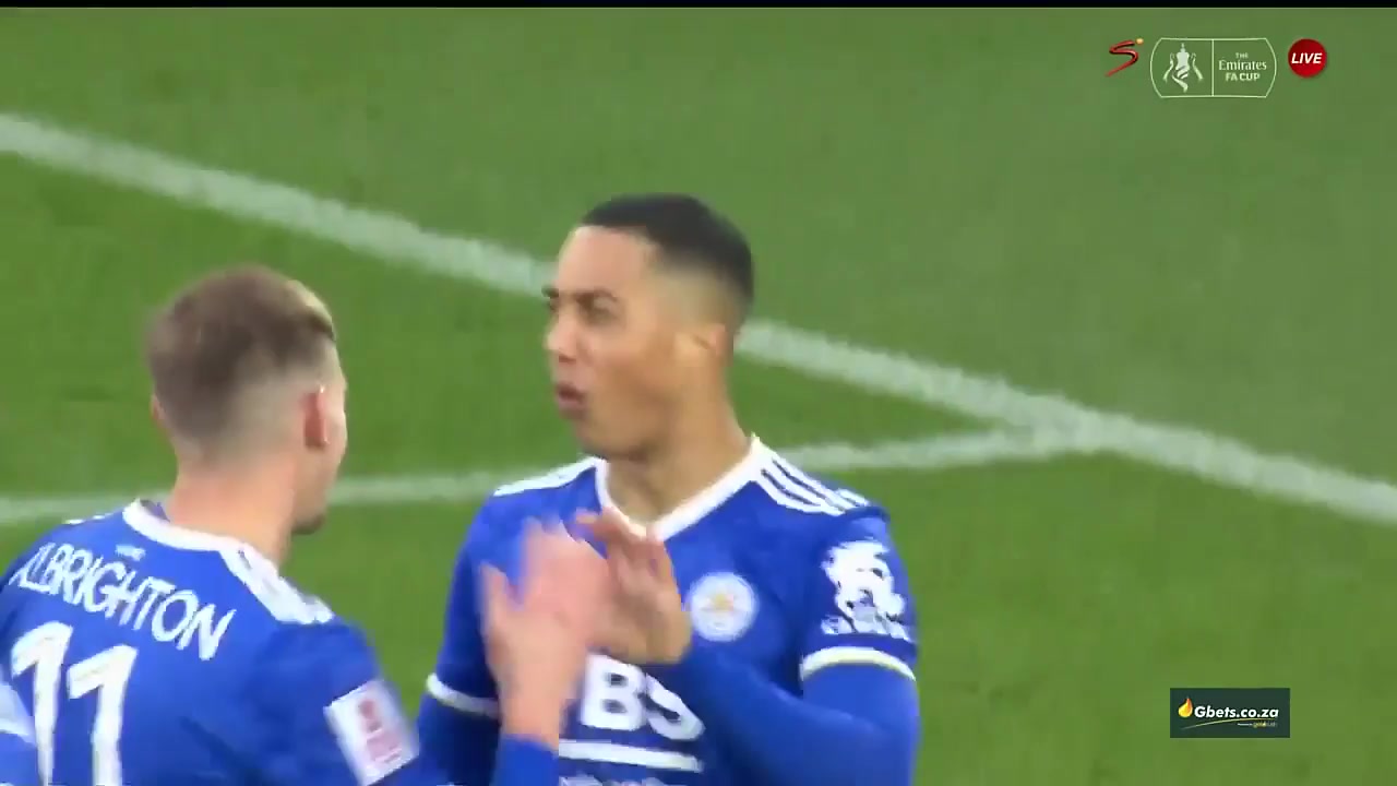 ENG FAC Leicester City Vs Watford 6 ทำประตู Youri Tielemans ประตู, ทำคะแนน 1:0