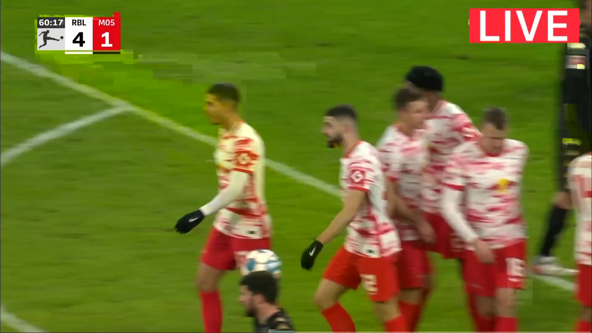 Bundesliga RB Leipzig Vs FSV Mainz 05 60 phút Andre SilvaVào, ghi bàn 4:1