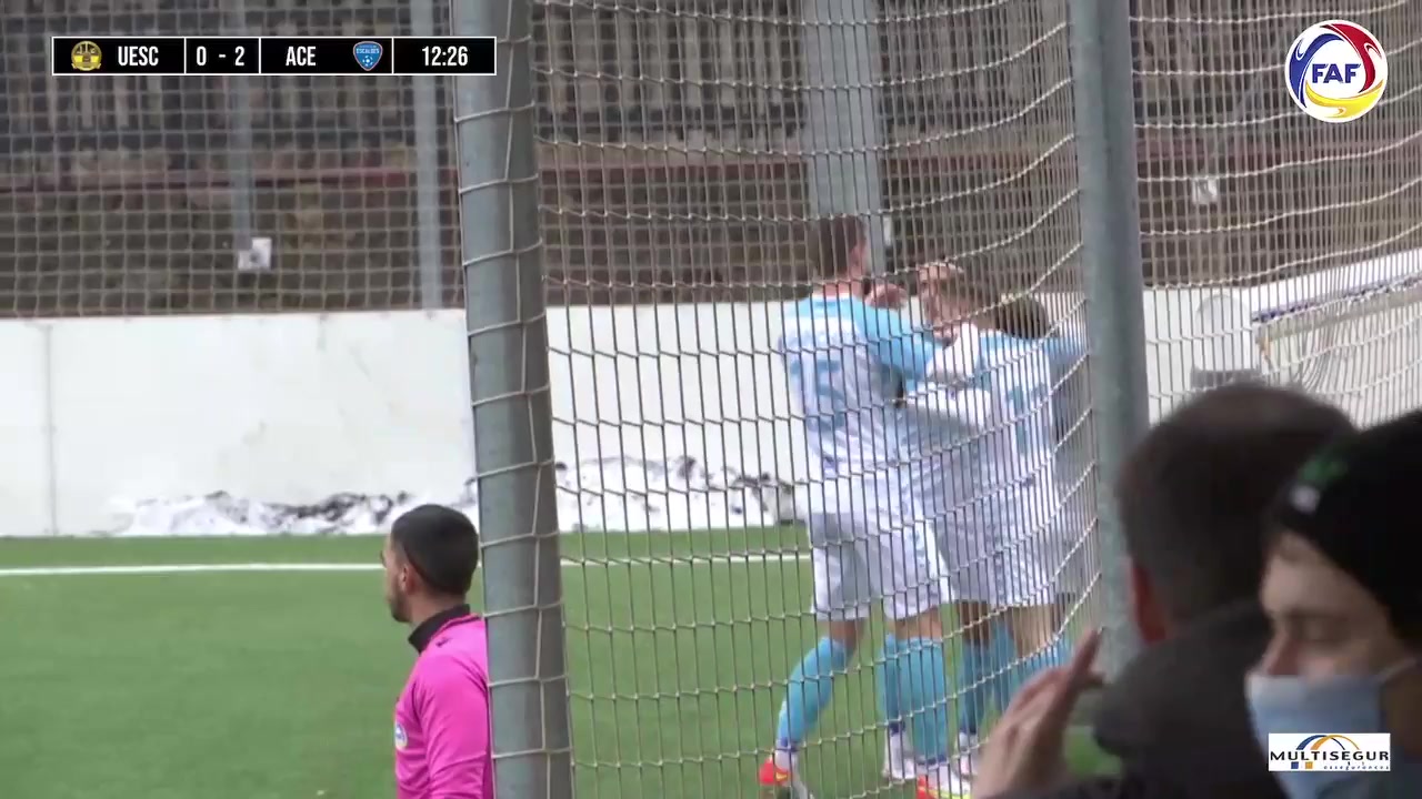 ANDSL UE Santa Coloma Vs Atletic Club D Escaldes Ivan Garrido Goal in 13 min, Score 0:2