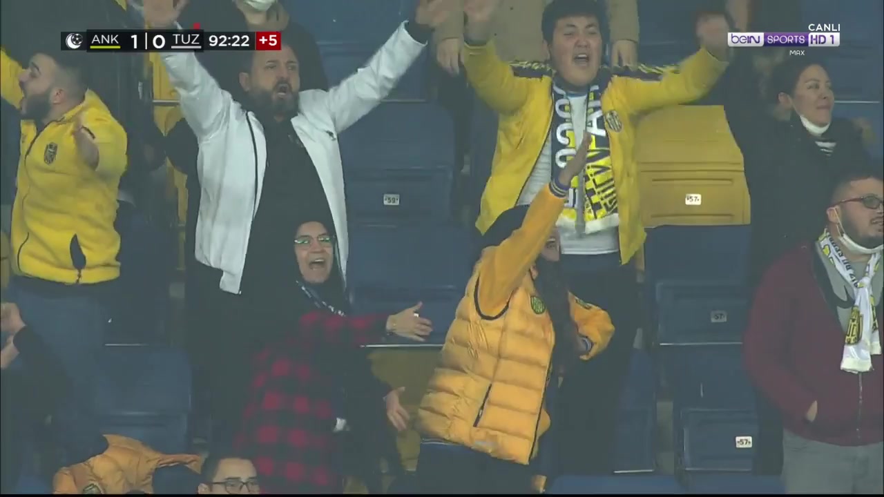 TUR D2 Ankaragucu Vs Tuzlaspor Alperen Babacan Goal in 92 min, Score 1:0