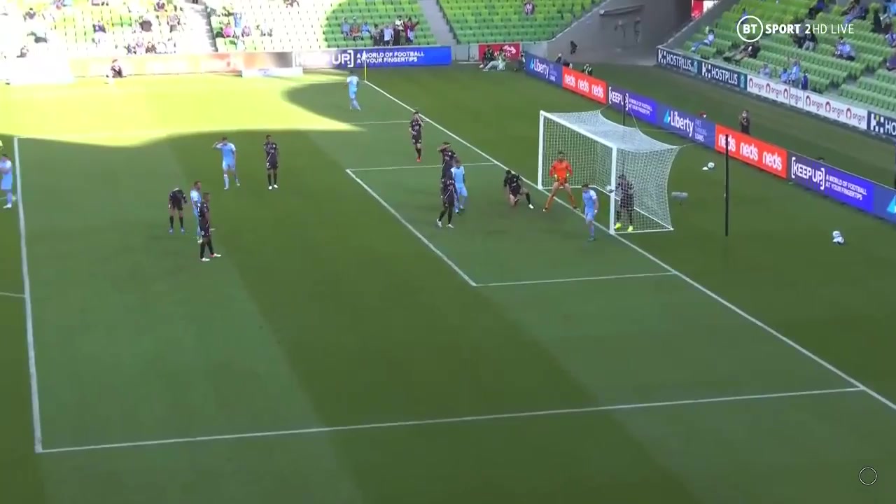 AUS D1 Melbourne City Vs Western Sydney Scott Galloway Goal in 15 min, Score 1:2