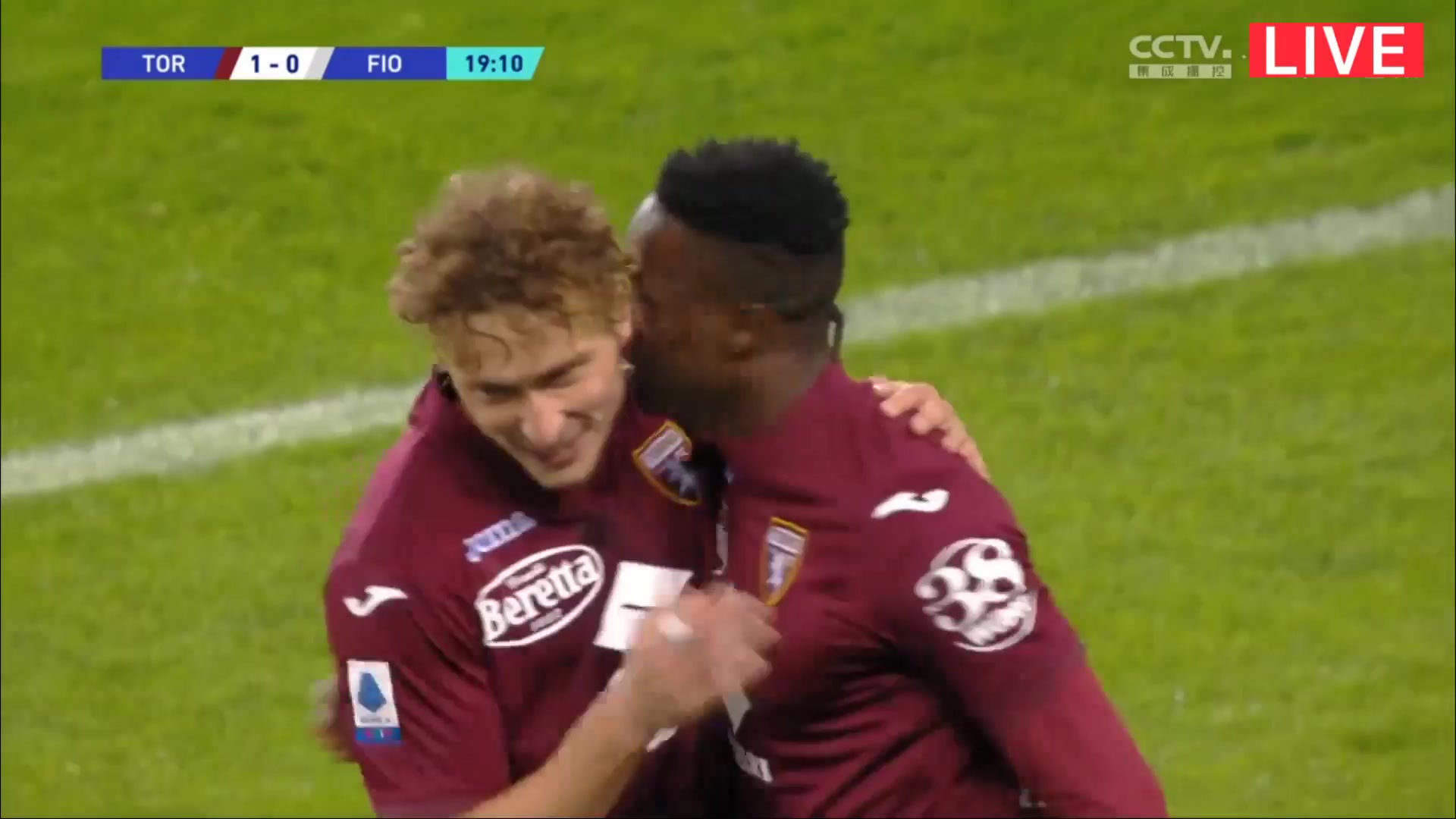 Serie A Torino Vs Fiorentina 18 phút Wilfried Stephane SingoVào, ghi bàn 1:0