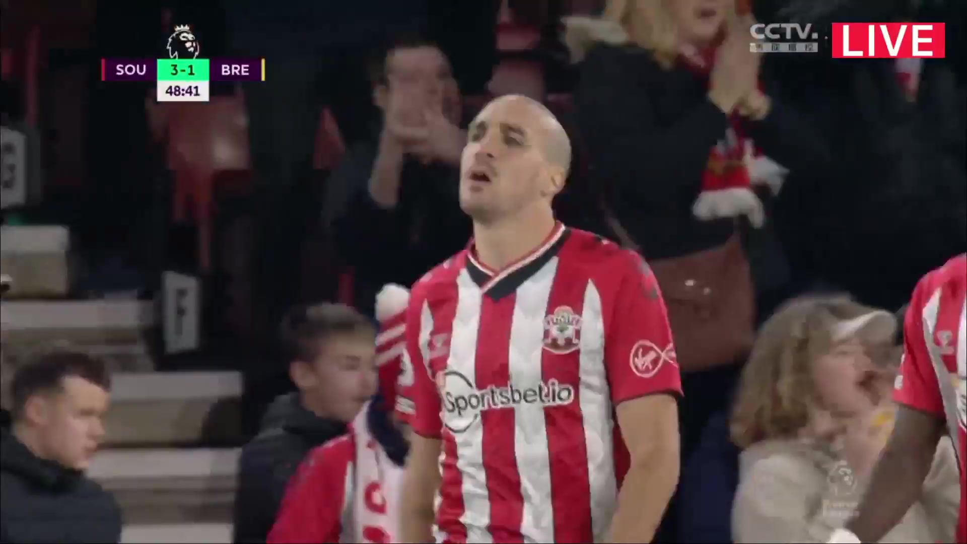 EPL Southampton Vs Brentford Armando Broja Goal in 49 min, Score 3:1