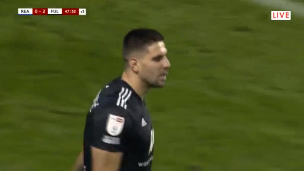 ENG LCH Reading Vs Fulham 45+ ทำประตู Aleksandar Mitrovic ประตู, ทำคะแนน 0:2