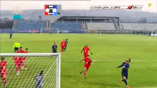 IRN PR Tractor S.C. Vs Nassaji Mazandaran Amir Mehdi Janmaleki Goal in 55 min, Score 0:1