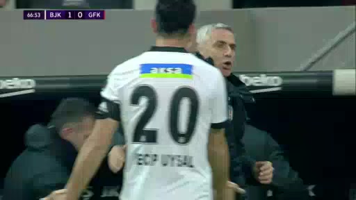 TUR D1 Besiktas JK Vs Gazisehir Gaziantep 66 phút Michy BatshuayiVào, ghi bàn 1:0