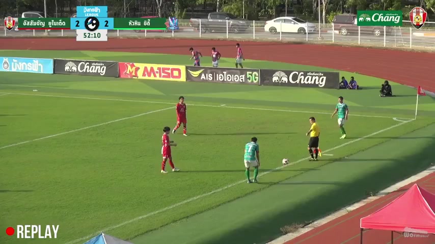 THA L3 Assumption Thonburi Vs Hua Hin City  Goal in 52 min, Score 2:2