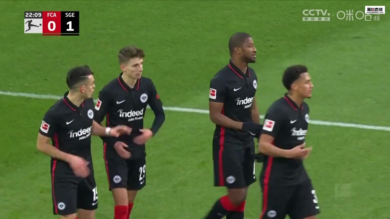 Bundesliga Augsburg Vs Eintracht Frankfurt Daichi Kamada Goal in 21 min, Score 0:1