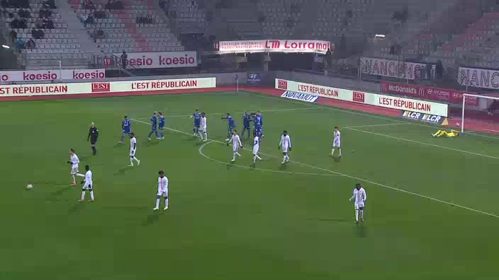 FRA D2 Nancy Vs Bastia Idriss Saadi Goal in 84 min, Score 1:1