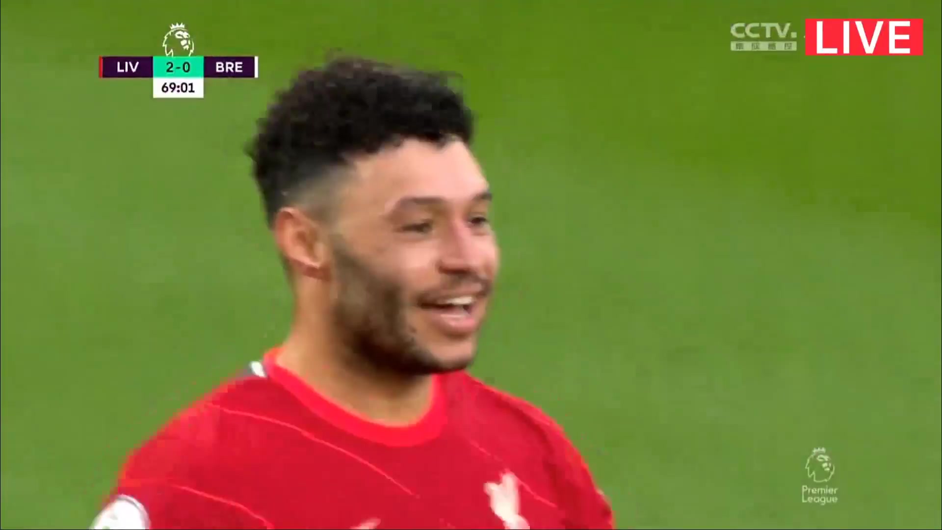 EPL Liverpool Vs Brentford 69 phút Alex Oxlade-ChamberlainVào, ghi bàn 2:0