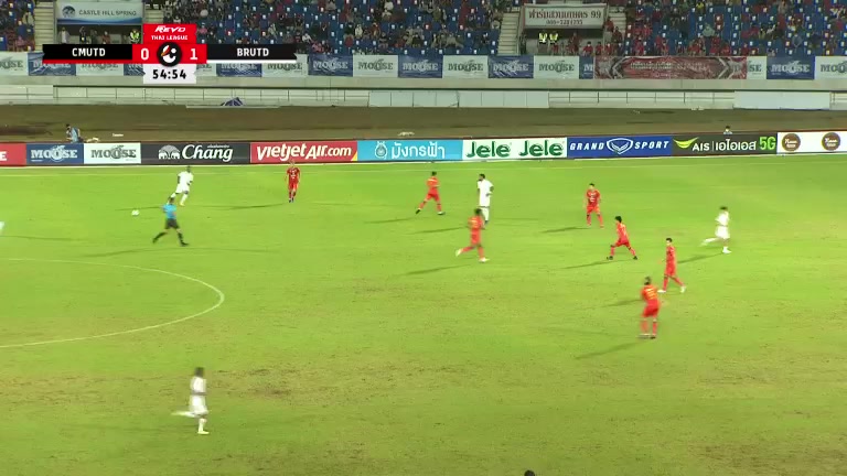 700 JL Chiangmai United FC Vs Buriram United 55 skor gol Supachai Jaided, skor 0:2