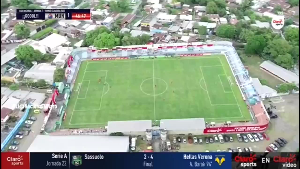 GUA D1 Santa Lucia Cotzumalguapa Vs CSD Municipal Jose Martinez Goal in 48 min, Score 0:1