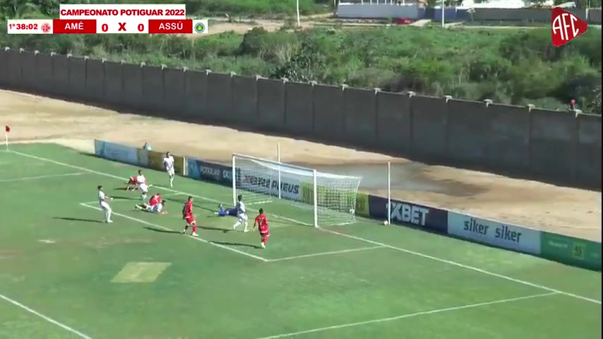 BRA CP America FC Natal RN Vs ASSU RN Leozinho Goal in 39 min, Score 1:0