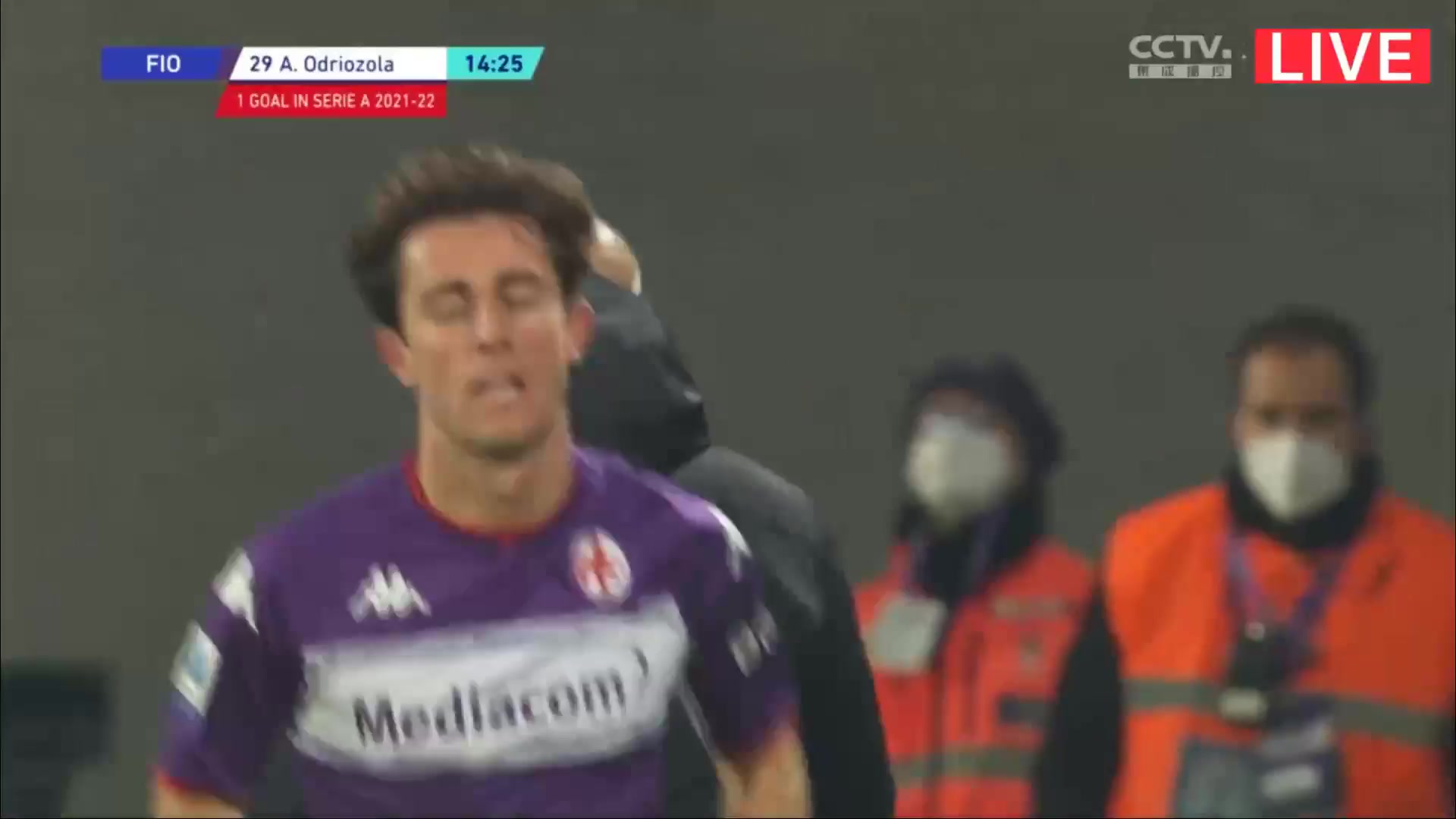 Serie A Fiorentina Vs Genoa Alvaro Odriozola Arzallus Goal in 13 min, Score 1:0