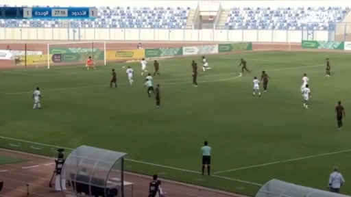 KSA D1 Al-Akhdoud Vs Al Wehda Mecca Saleh Al Jomhoor Goal in 27 min, Score 1:1