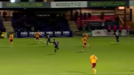 SCO PR Ross County Vs Motherwell  Goal in 72 min, Score 2:1